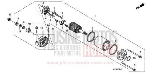STARTING MOTOR (CBF600S8/SA8/N8/NA8) CBF600N8 de 2008